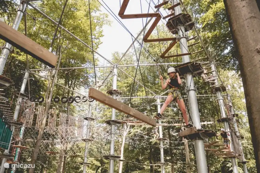 NuNature in Ommen (15 Min. mit dem Fahrrad) ist nicht nur ein Kletterwald, sondern auch eine Paintball-Arena mit Schützengräben, Bunkern und Wachtürmen. Außerdem können Sie auf der Vecht Bogenschießen und Kanu üben.