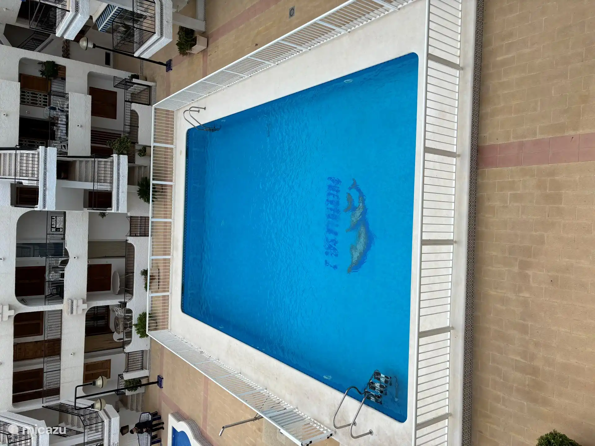 Schönes, kühlendes Schwimmbad, ganzjährig geöffnet.