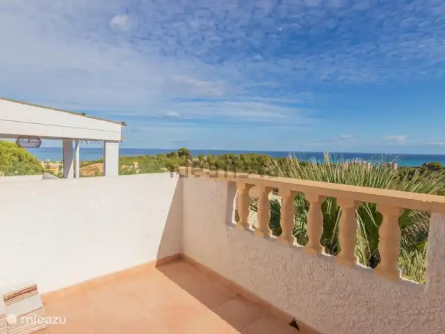 Casa Dénia en España, Costa Blanca, Dénia - casa paredada Vista desde la terraza del dormitorio dos.