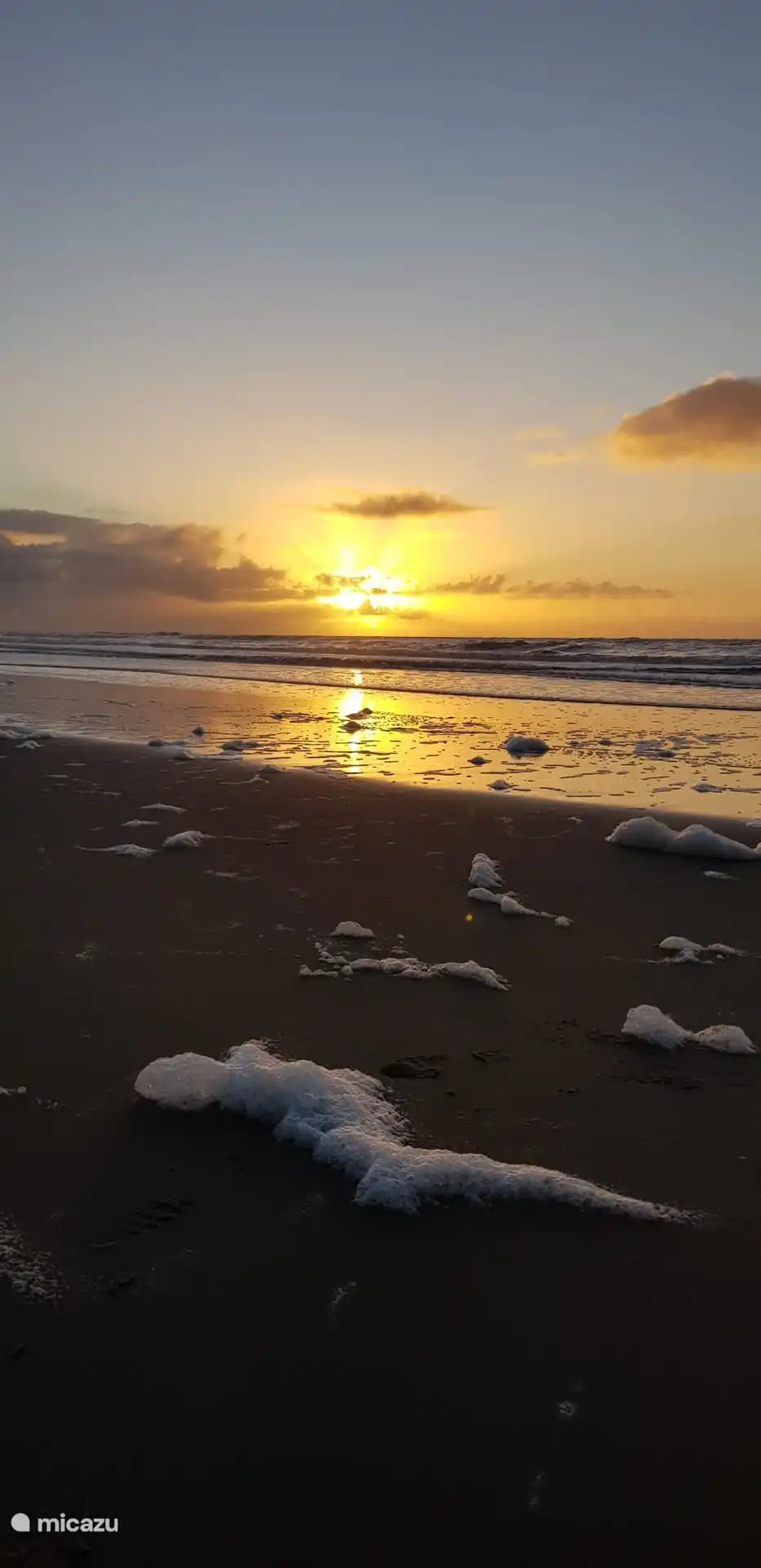zonsondergang strand Egmond