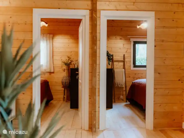blokhut / lodge huren in Nederland, Limburg, Meijel – Wellness Boshuisje met Sauna/Hottub