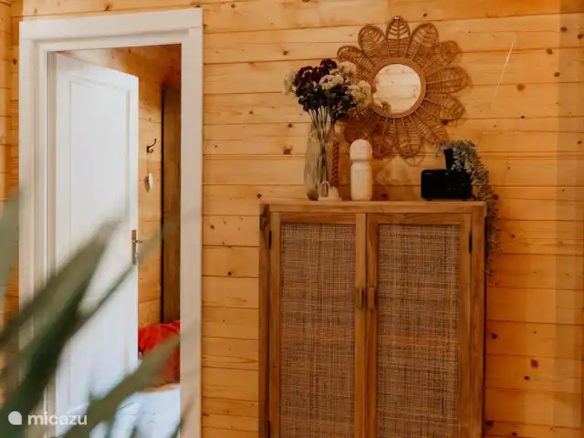 blokhut / lodge huren in Nederland, Limburg, Meijel – Wellness Boshuisje met Sauna/Hottub