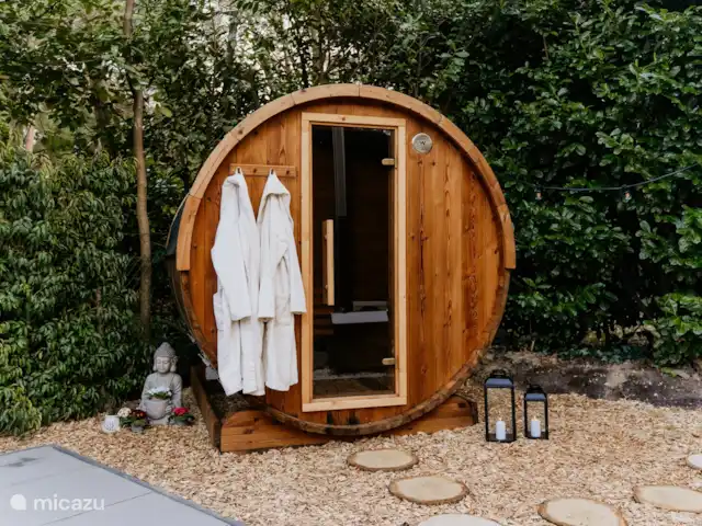 blokhut / lodge huren in Nederland, Limburg, Meijel – Wellness Boshuisje met Sauna/Hottub