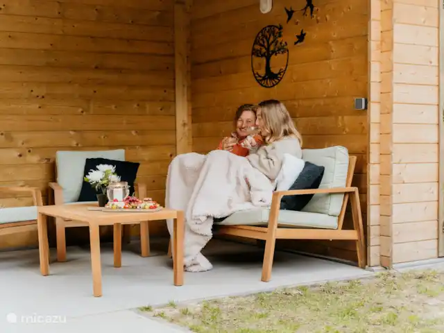 blokhut / lodge huren in Nederland, Limburg, Meijel – Wellness Boshuisje met Sauna/Hottub