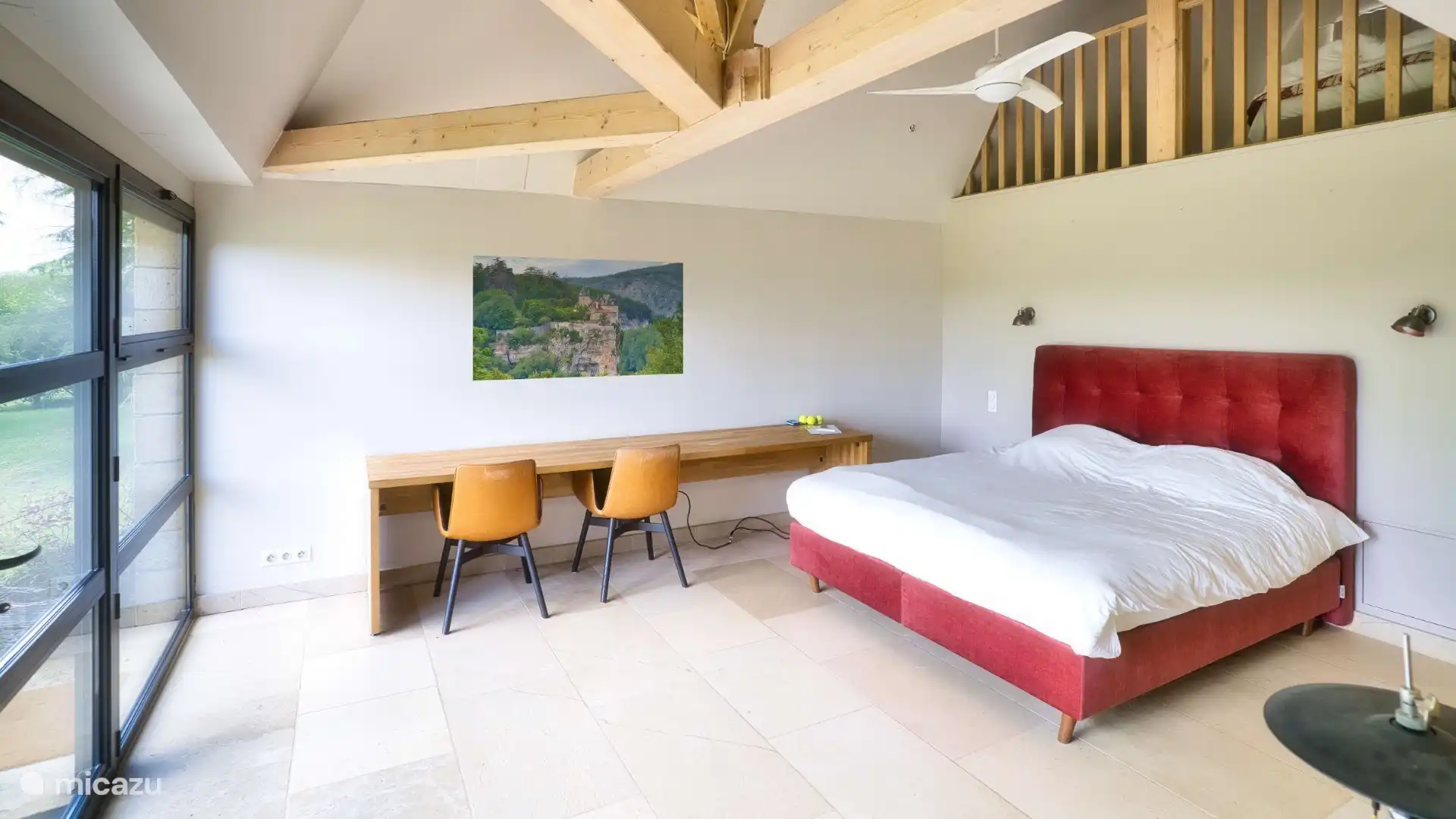 Das Hauptschlafzimmer im Erdgeschoss