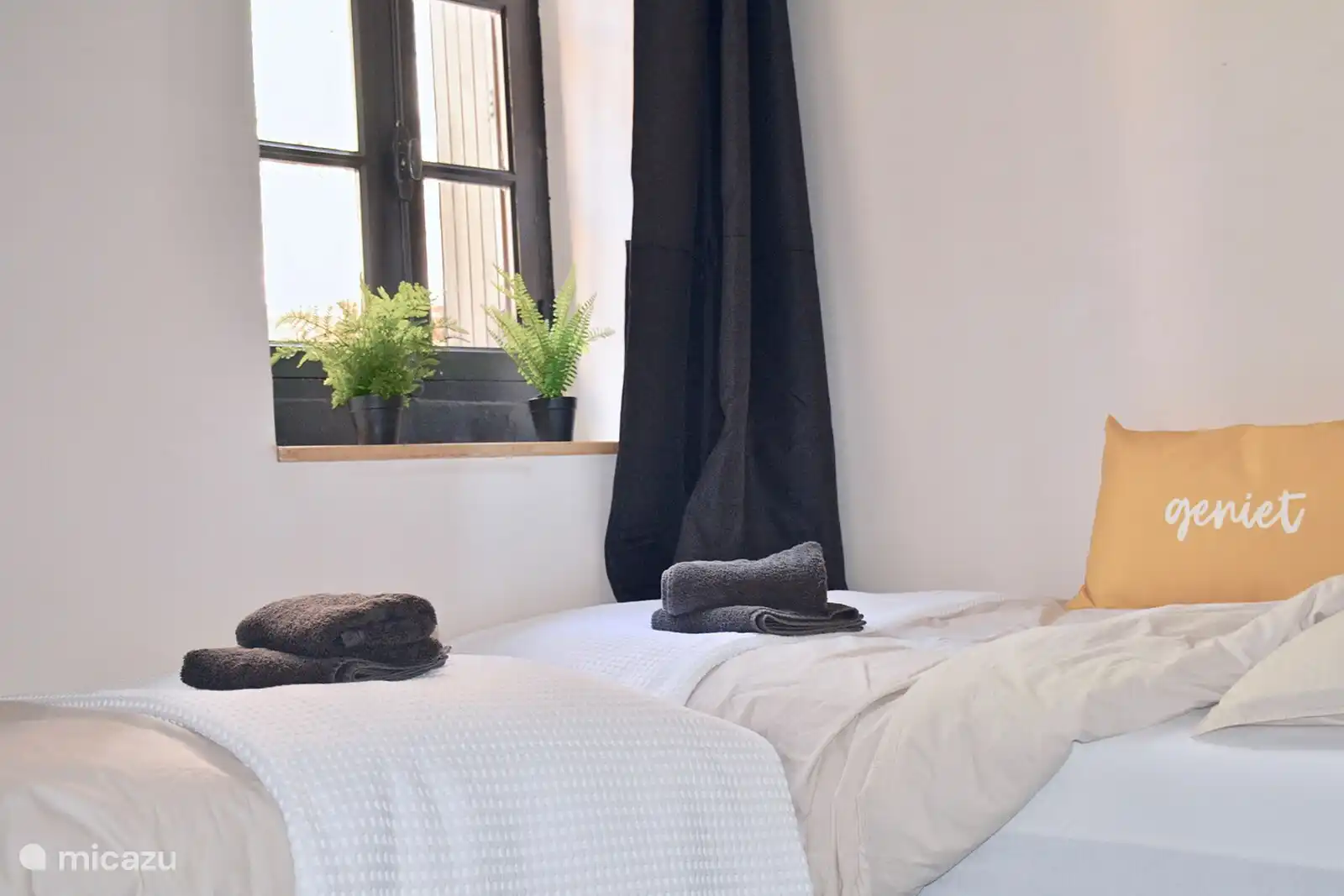 2. Schlafzimmer mit 2 getrennten Betten 80 x 200 Ferienhaus LOTT Duravel LOTT Ferienhäuser