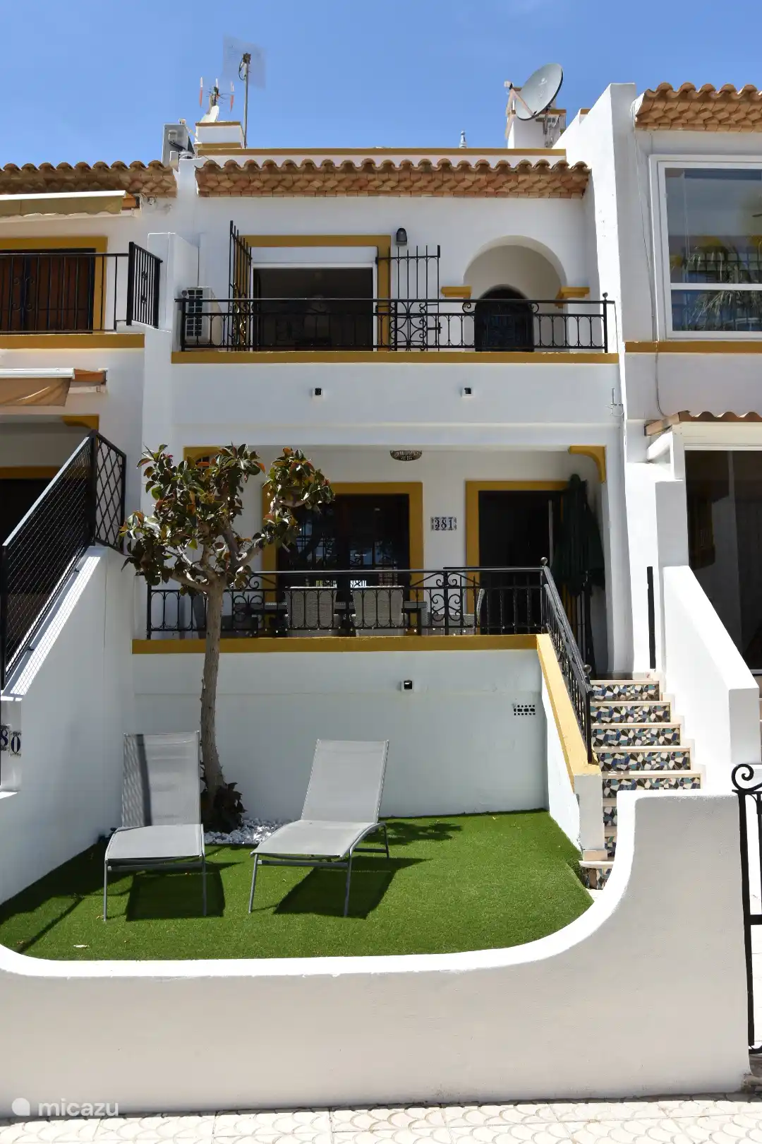 Front of house on park