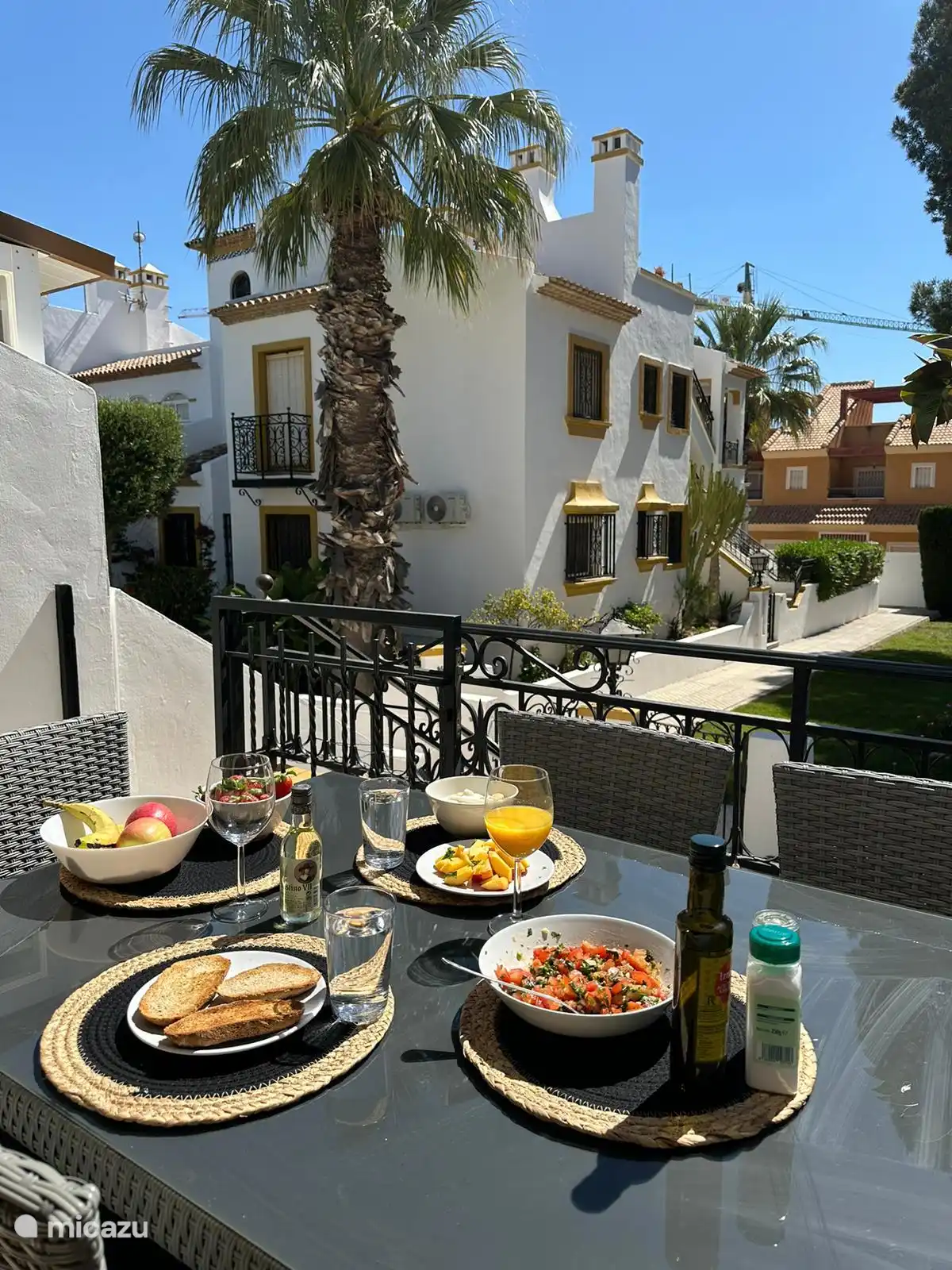 Terrace at the front of the park