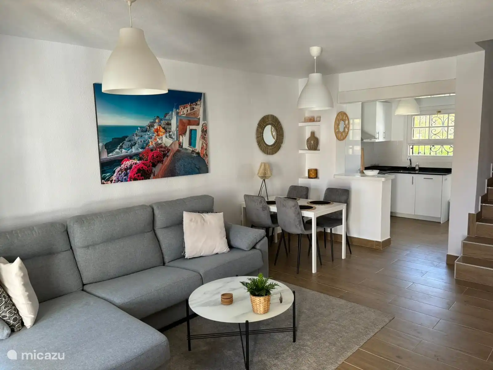 dining area and open kitchen