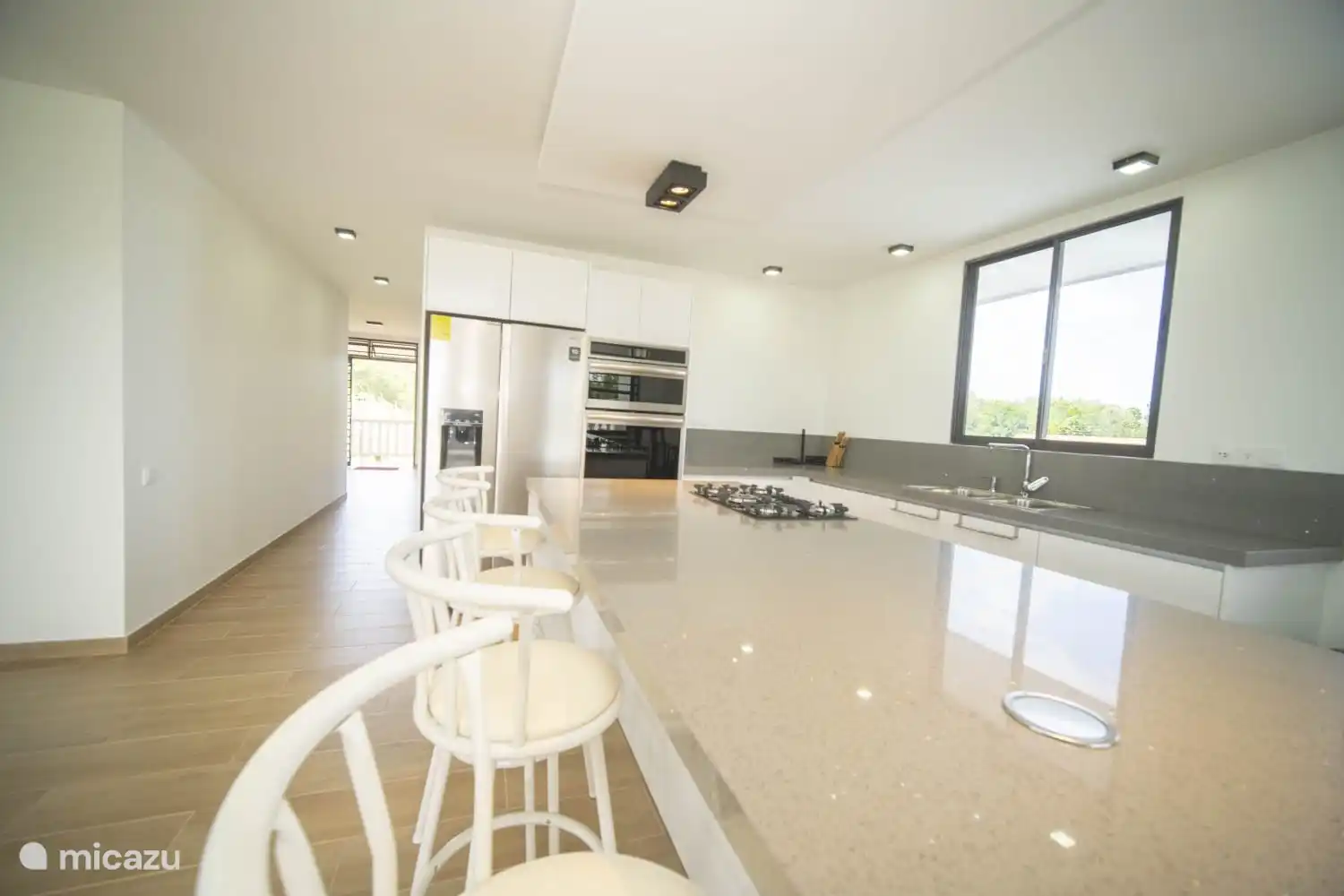 Hallway to the other rooms in the house