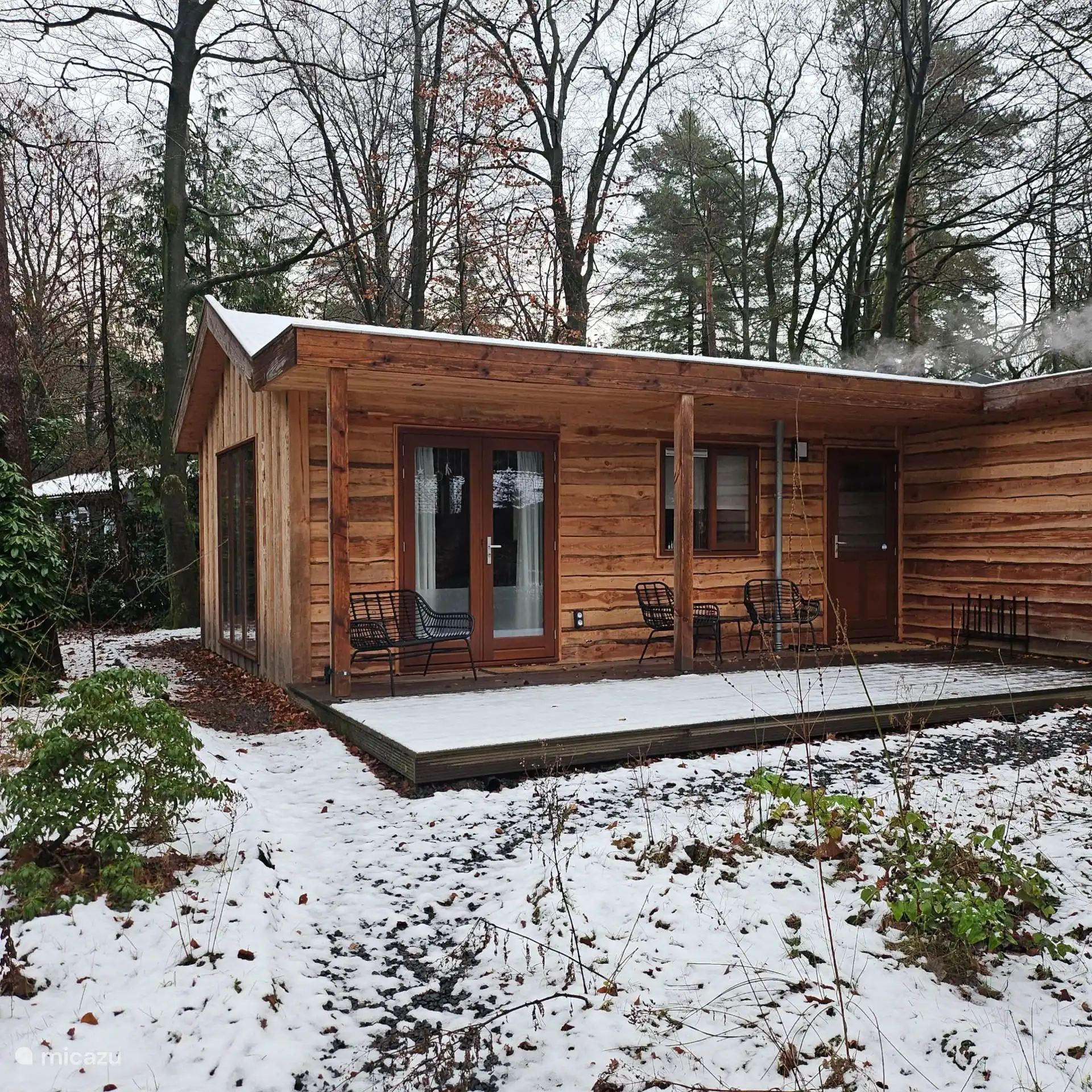 Winteraanzicht met sneeuw