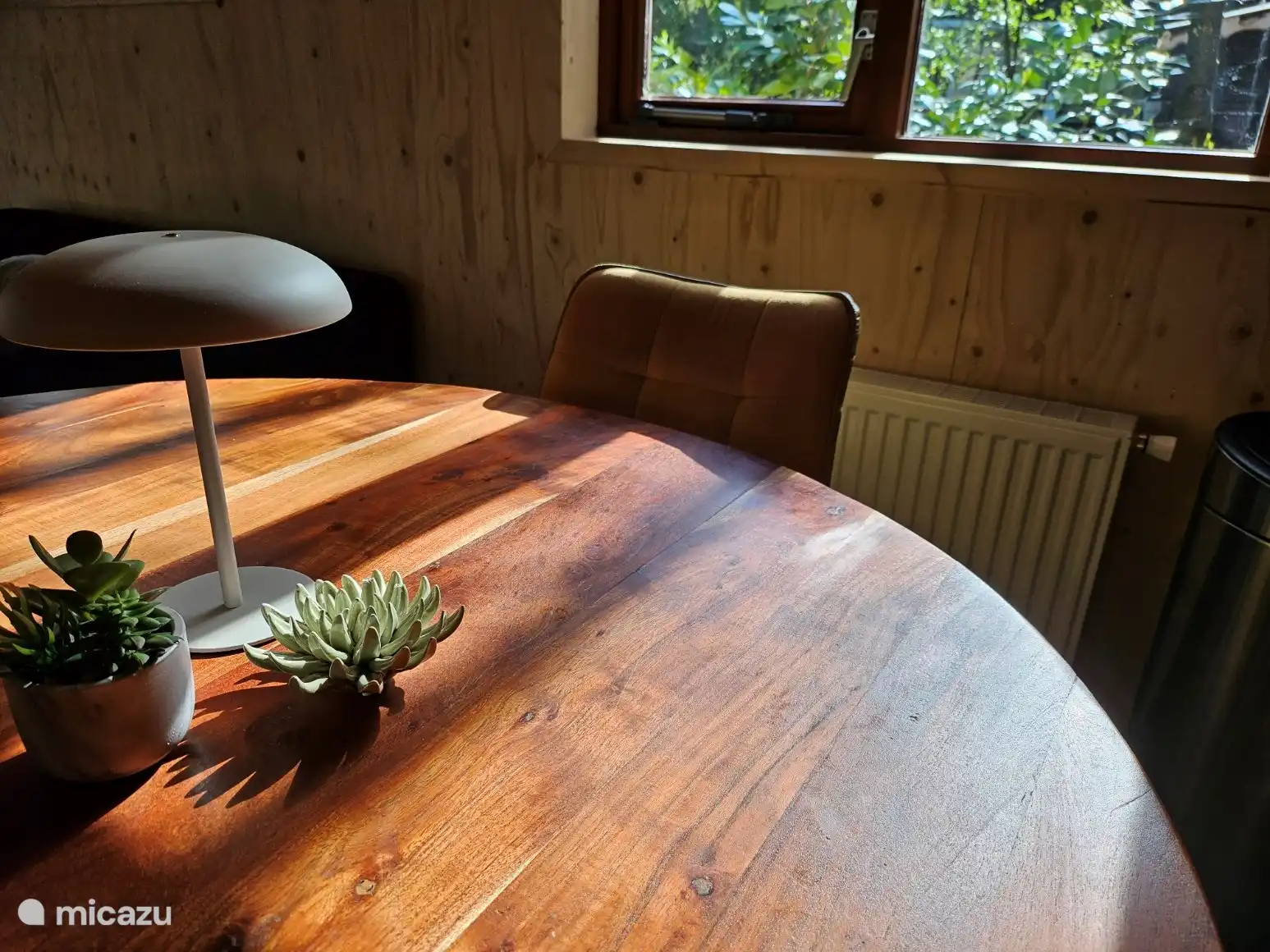 Atmosphäreneindruck: Frühlingssonne auf dem Esstisch