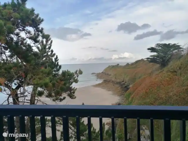 Location de Vacances France, Côtes-d'Armor, Saint-Cast-Le-Guildo, appartement - Villa Ultramarine 1 à Saint Cast vue sur la Pointe de la Garde depuis la terrasse