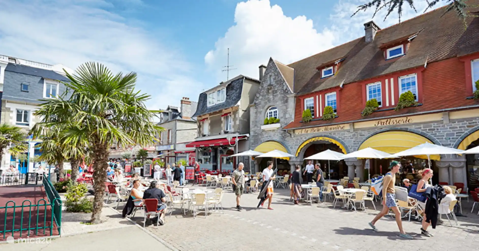 das Zentrum von Saint Cast und die berühmte „Belle Meunière“