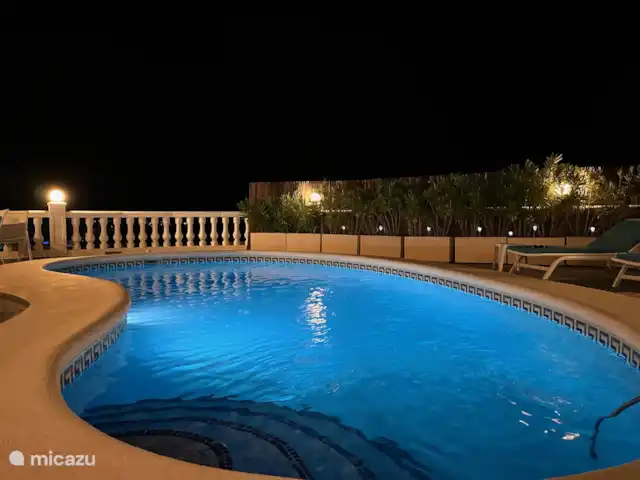 Casa Santa Maya en España, Costa Blanca, Benitachell - villa La piscina también se ilumina por la noche