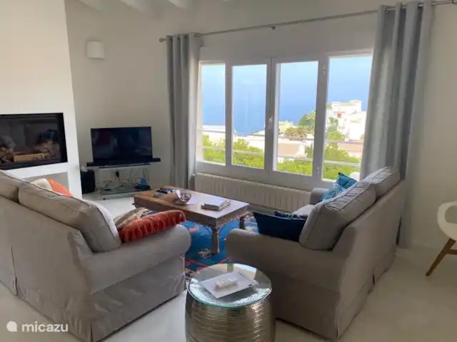 Casa Santa Maya en España, Costa Blanca, Benitachell - villa Acogedora sala de estar con TV