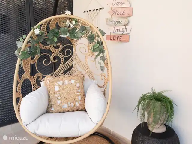 Boho Chic | Espagne, Costa Blanca, Jávea - appartement Chaise suspendue de terrasse