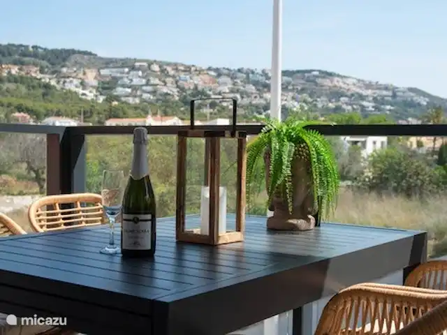 Boho Chic | Espagne, Costa Blanca, Jávea - appartement Vue sur le coin repas de la terrasse