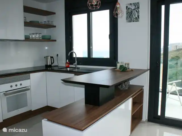 Plage Penthouse Mer Côte  | Espagne, Costa Blanca, Los Arenales del Sol - appartement Cuisine ouverte entièrement équipée avec lave-vaisselle, Senseo