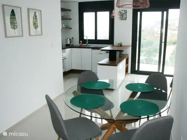 Plage Penthouse Mer Côte  | Espagne, Costa Blanca, Los Arenales del Sol - appartement Salon et cuisine