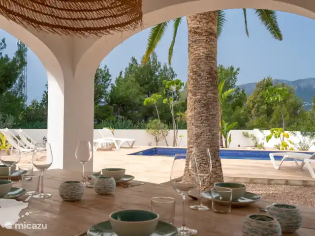 Villa Palmeraie | Espagne, Costa Blanca, Calpe - villa Vue depuis la terrasse couverte
