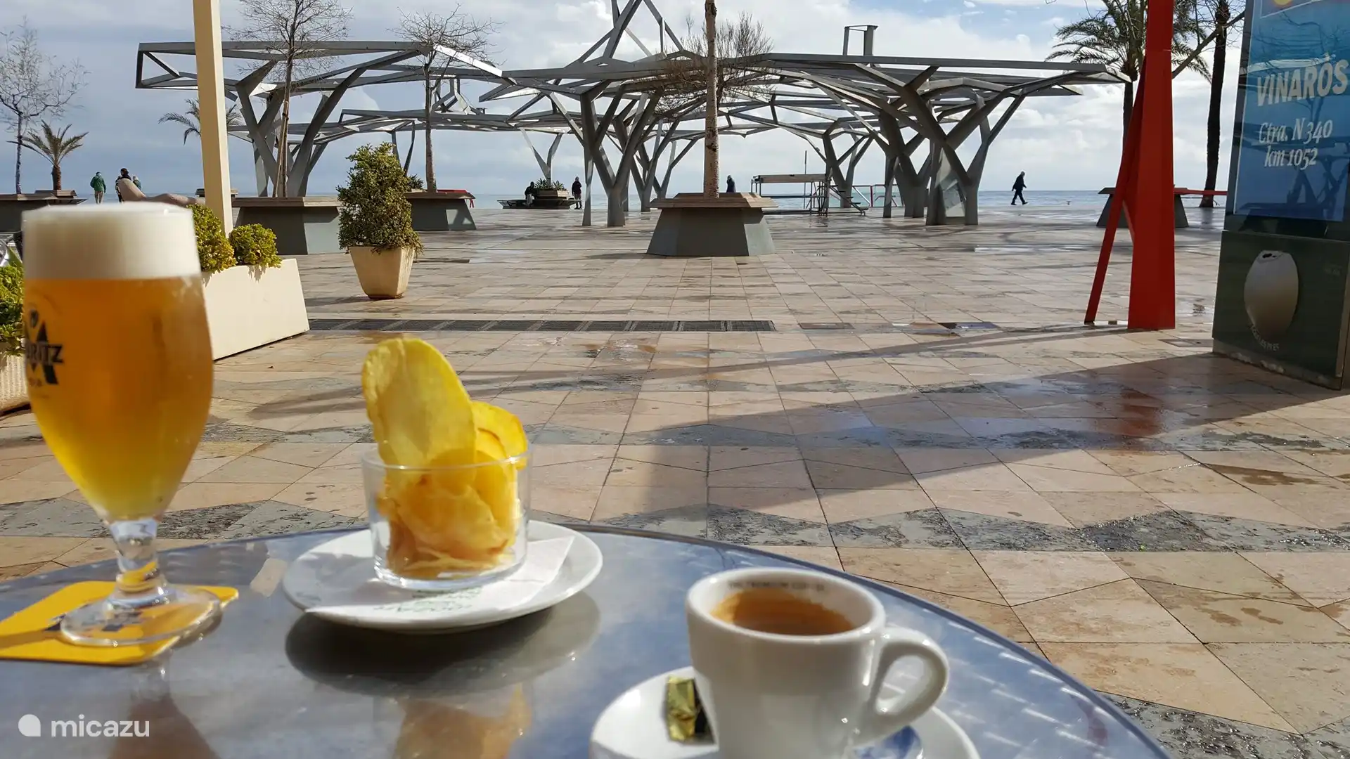Our favorite terrace on the boulevard of Vinaros