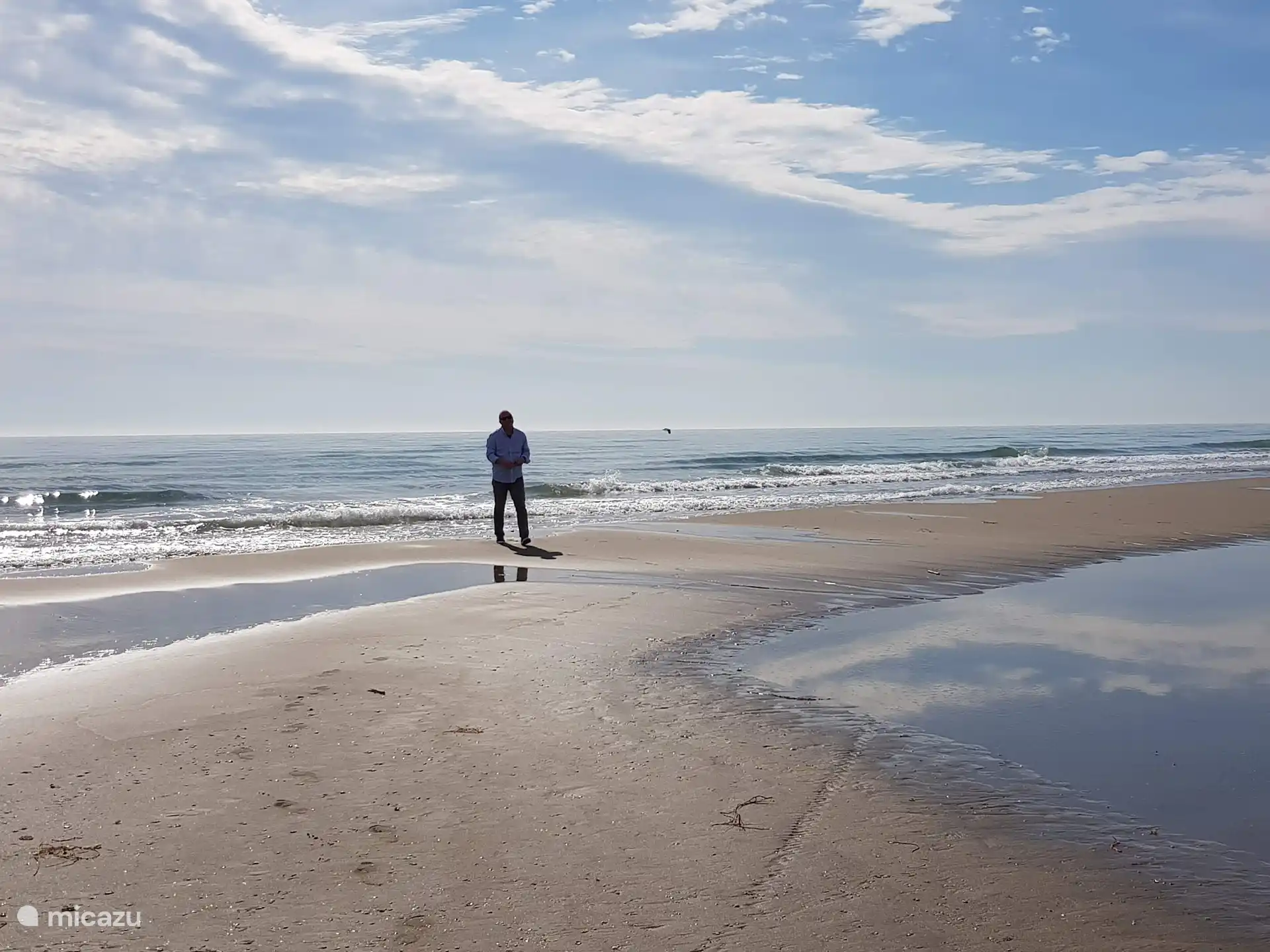 Sandy beach at Delta del Ebro