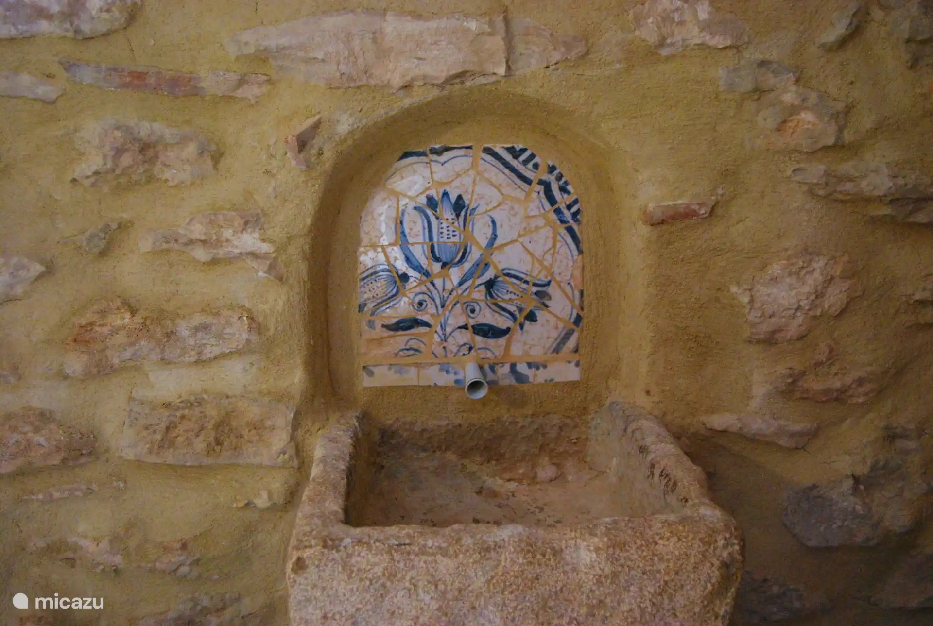 Fountain with beautiful tiles