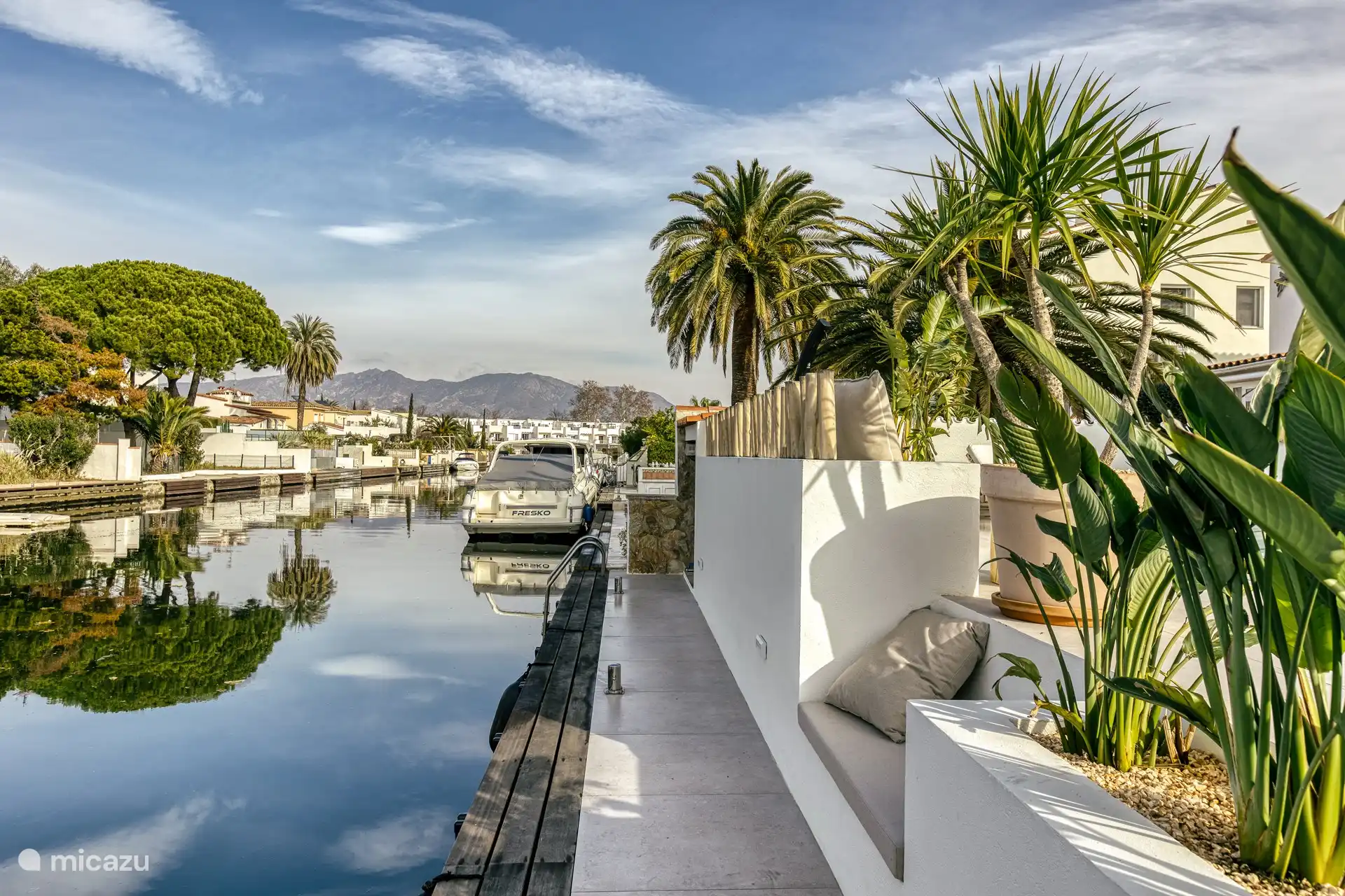 villa, Castello d'Empuries, Costa Brava, Spain - Casa Cap-Ras Private Jetty & Pool