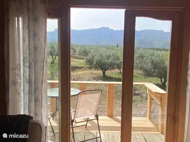 Cabaña L'Ametlla | Espagne, Costa Dorada, Tarragone - cabane en bois / lodge Belles vues depuis la cabane sur les oliviers et les montagnes