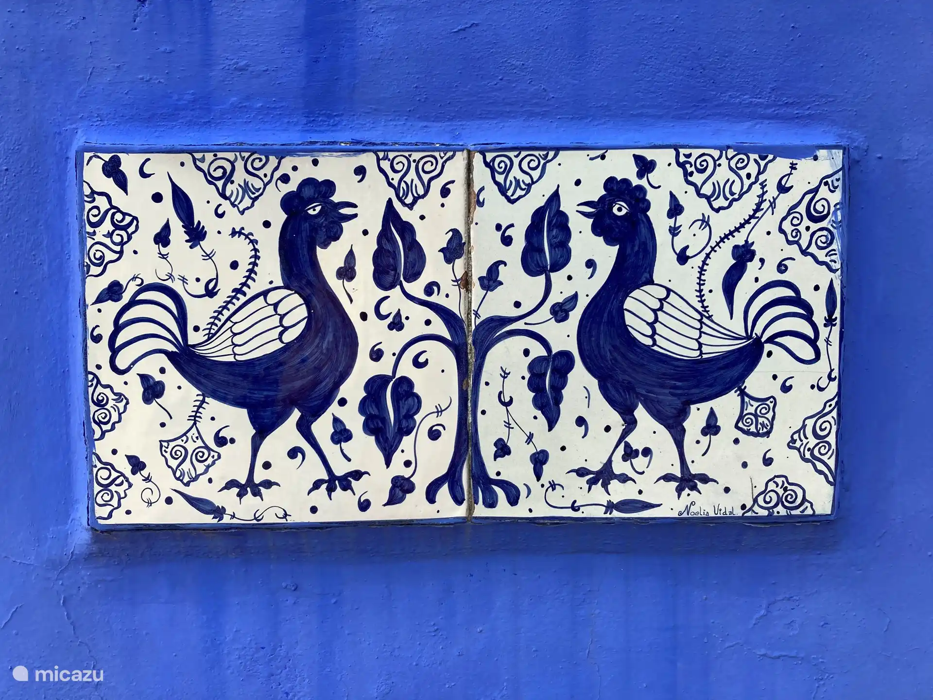 Kachel der 2 Hühner, Las Gallinas