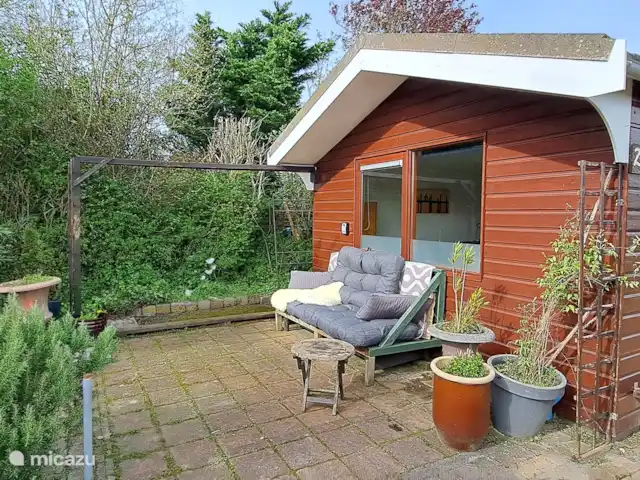 Wandelen, Nederland, Noord-Holland, Schoorldam, tiny house Maries Home Voorzijde en entree