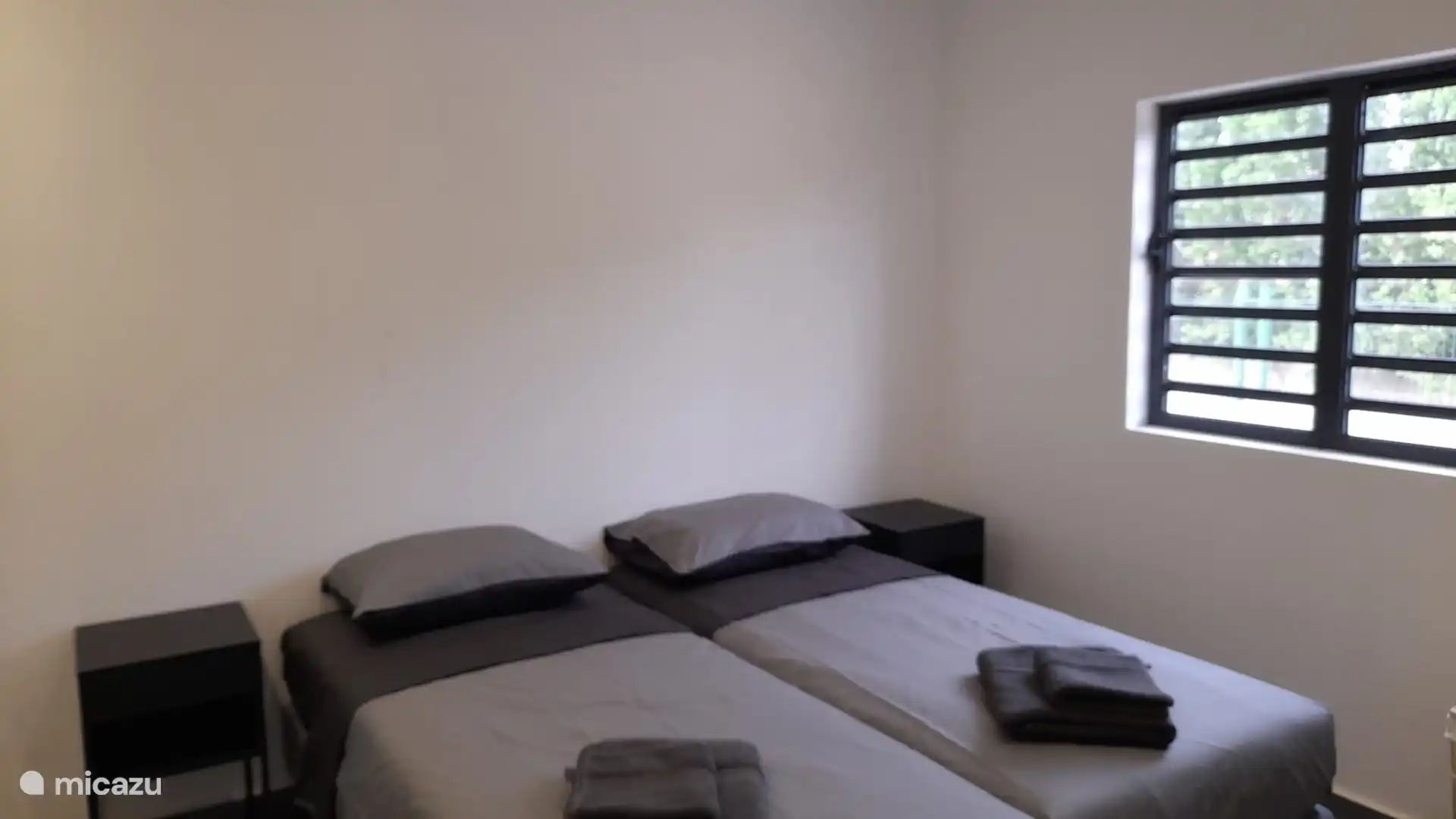 Large bedroom with blackout