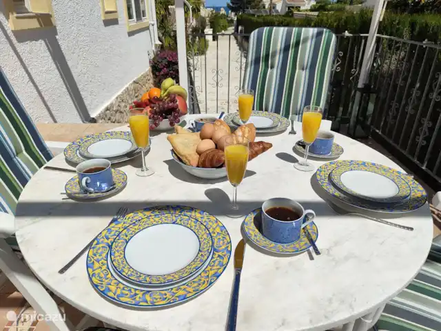 Location de Vacances Espagne, Costa Blanca, Jávea, pension / maison d’hôtes / chambre privée - Jávea; seaview, jacuzzi, pool Terrasse