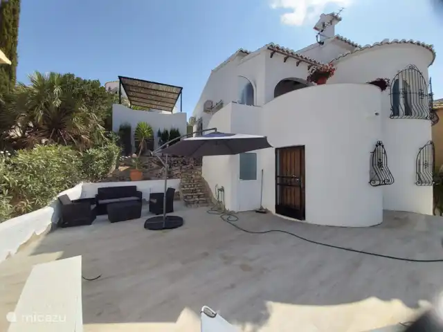 Casa Olivos huren in Spanje, Costa Blanca, Cumbre del Sol - vakantiehuis terras bij het zwembad