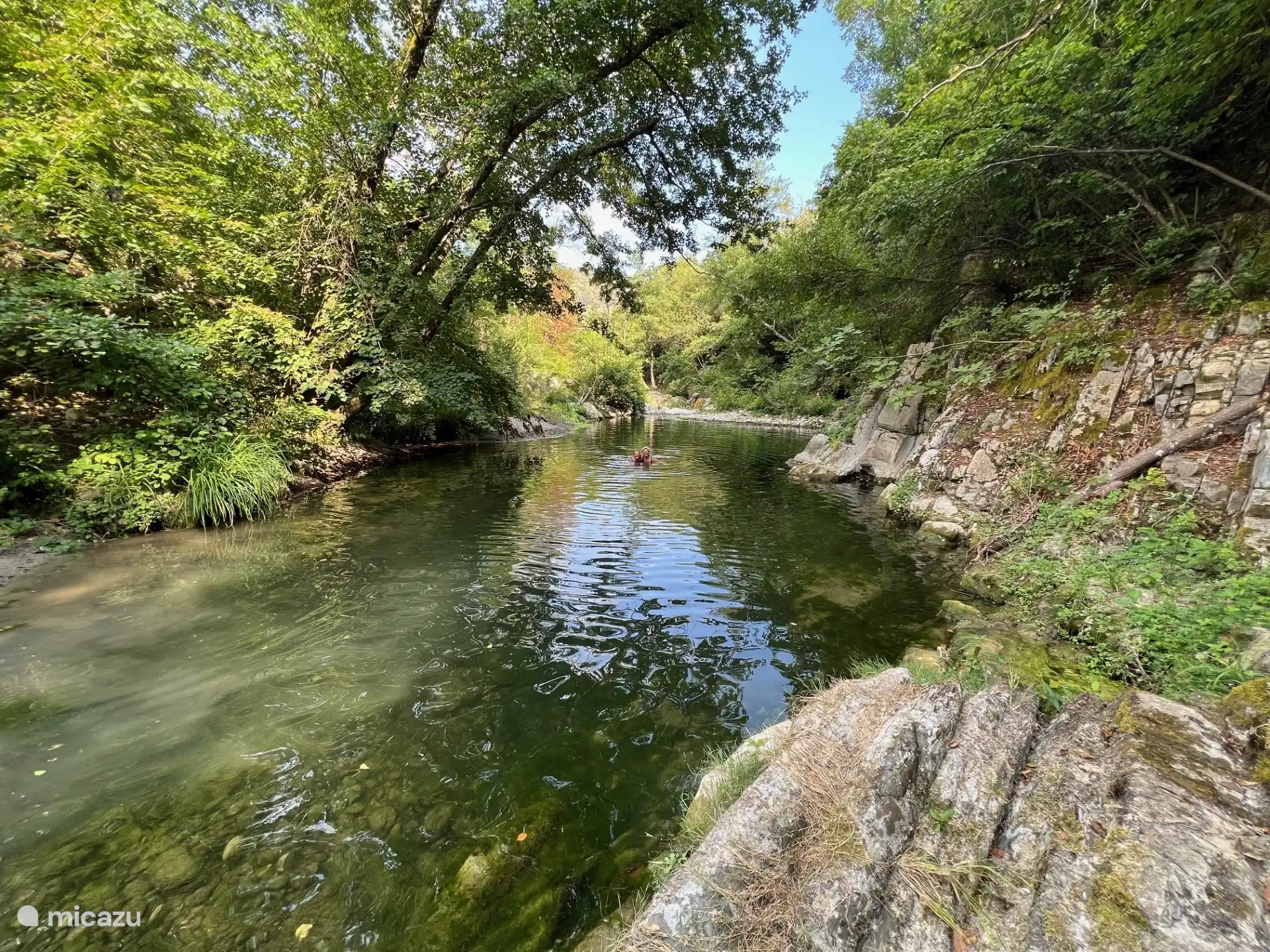 Schönes Schwimmen in der Bevera