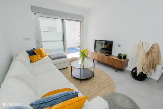 Wohnzimmer + Küche im Erdgeschoss