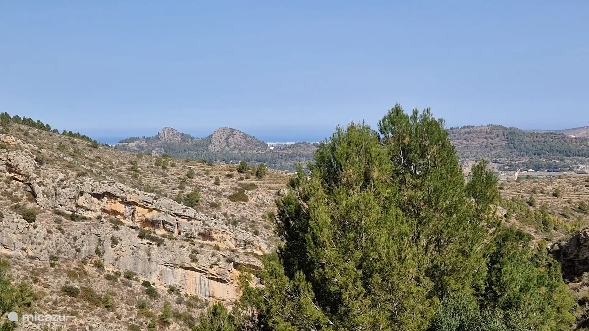 View of the lake and mountains