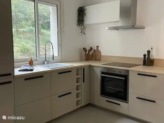 Villa Verger | France, Gard, Saint-Michel-d'Euzet - villa Cuisine bien équipée, équipée d’un réfrigérateur, d’un lave-vaisselle, d’un four, d’une plaque à induction et d’une nespresso