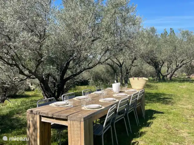 Villa Verger | France, Gard, Saint-Michel-d'Euzet - villa Belle table à manger spacieuse pour un bon long dîner