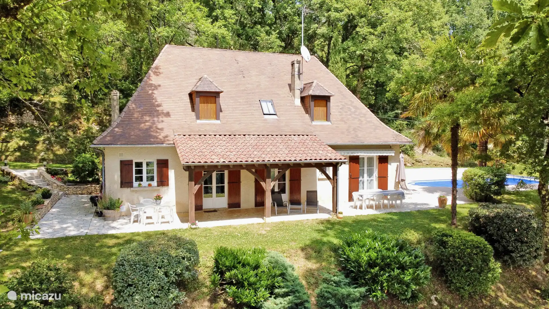 vakantiehuis huren in Trémolat, Dordogne, Frankrijk - Aan de rand van het bos
