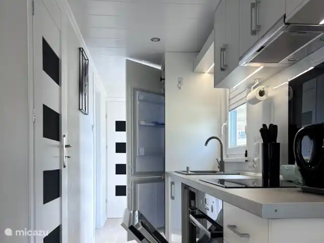 Erve Eskeboer | Pays-Bas, Overijssel, Lattrop - chalet Cuisine équipée avec réfrigérateur, congélateur, four et lave-vaisselle.
Un micro-ondes et un airfrayer sont également fournis.