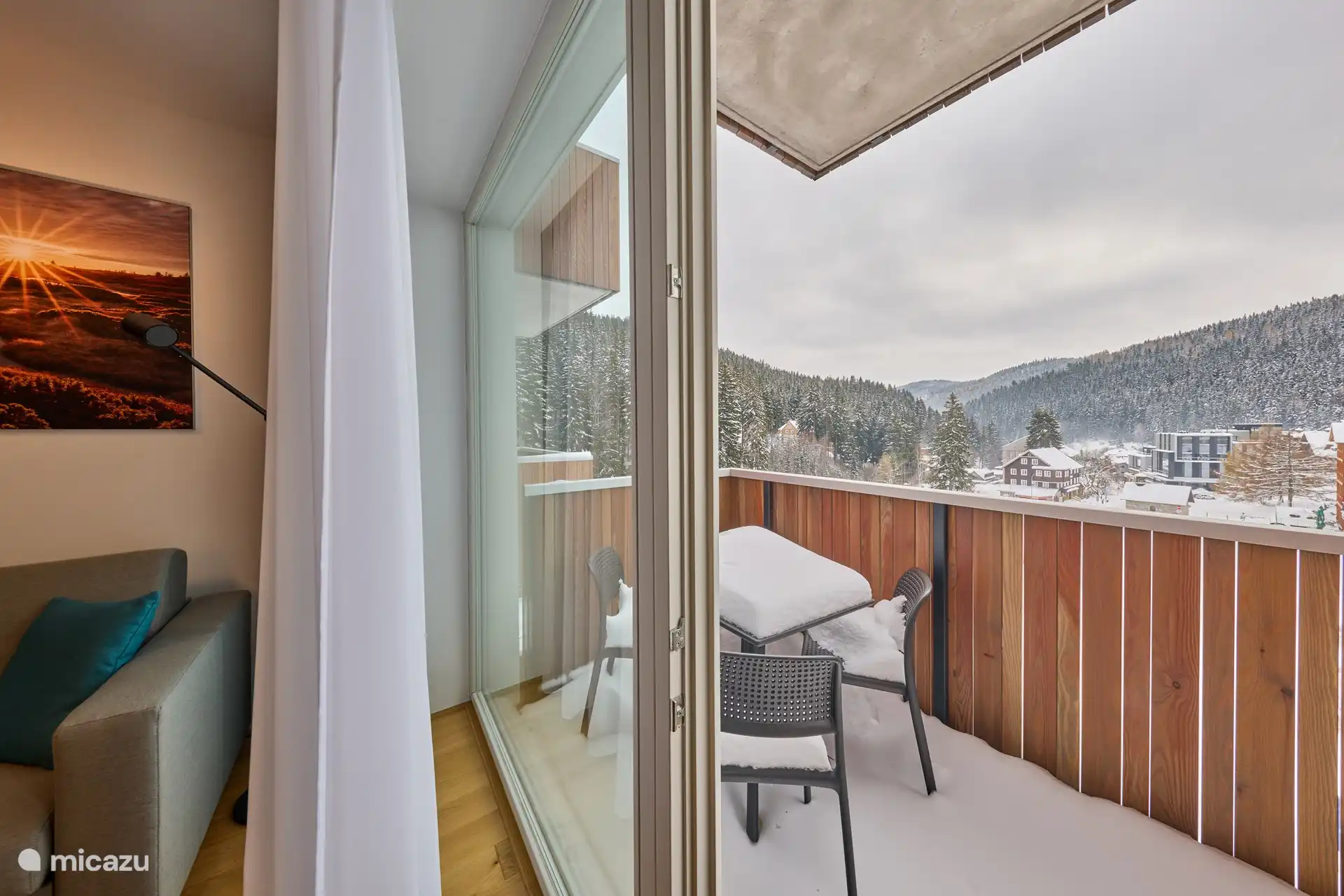 vue depuis un appartement pour 2 à 4 personnes