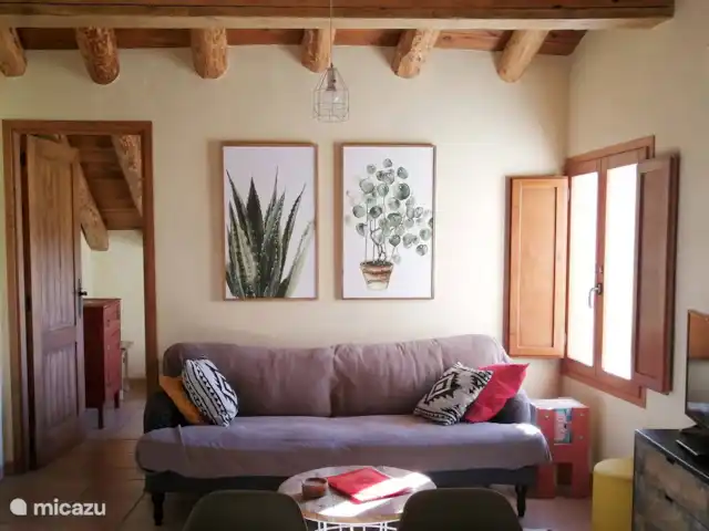 Mas de Pau - Apartamento Almendro huren in Spanje, Aragón, Fuentespalda - landhuis / kasteel woonkamer