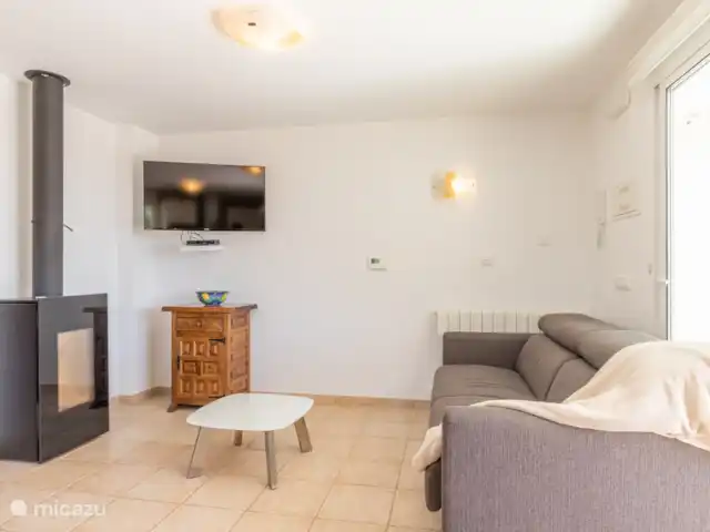 villa en España, Costa Blanca, Moraira – Casa Sol Y Mar Moraira Sala de estar del apartamento independiente con llave en la planta baja con sofá cama