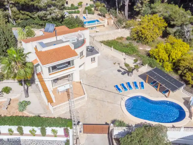 villa en España, Costa Blanca, Moraira – Casa Sol Y Mar Moraira Vista aérea Casa Sol Y Mar Moraira