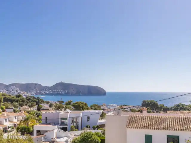 villa en España, Costa Blanca, Moraira – Casa Sol Y Mar Moraira Vista al mar desde el solarium en la azotea.