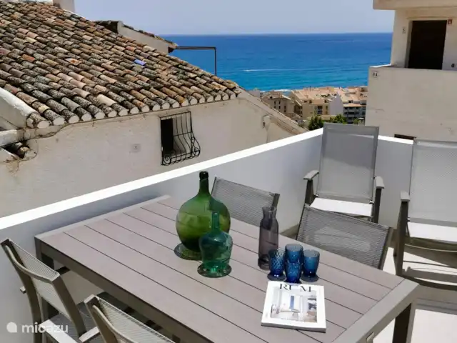 Location de Vacances Espagne, Costa Blanca, Altea, maison de ville - Casa Crémades Le toit-terrasse ensoleillé