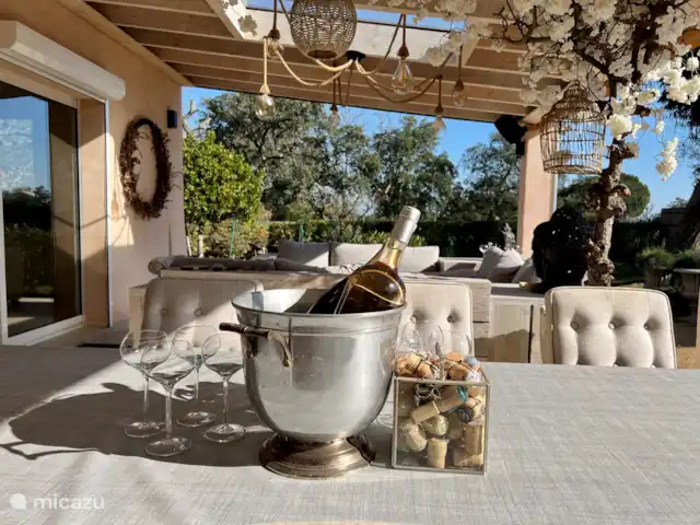 Villa Marie-Ange en Francia, Costa Azul, Grimaud - casa vacacional Terraza