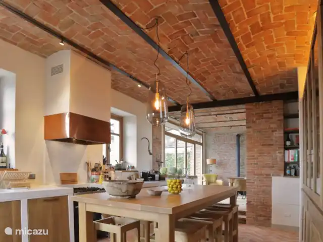 Casa Rinaldi  | Italie, Piémont, Monforte D Alba - maison de vacances Cuisine avec table bar